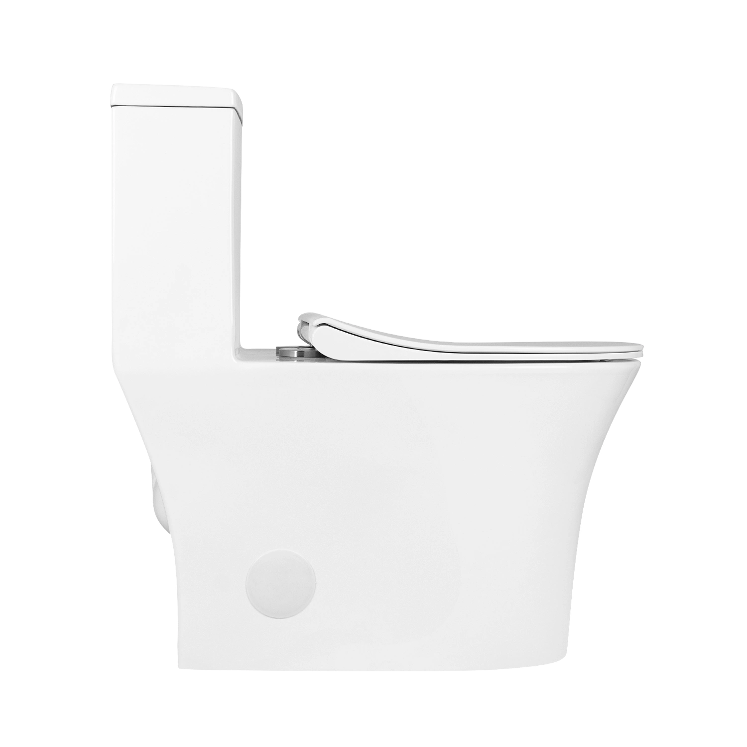 soft-close dual-flush one piece bathroom toilet